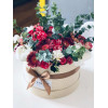 Цветы в шляпной коробке от флориста Цветочные коробки