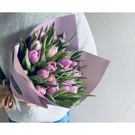Букет тюльпанов - Розовый Букеты цветов