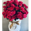 Розовые кустовые розы Цветочные коробки
