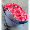 Rožu pušķis - Maigi rozā 60cm Rozes