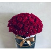 Flower Box ar sarkanām rozēm Ziedu kastītes