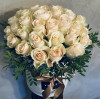 Ziedu kaste - Krēmīgas rozes Ziedu kastītes
