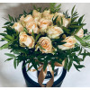 Ziedu kaste - Krēmīgas rozes Ziedu kastītes