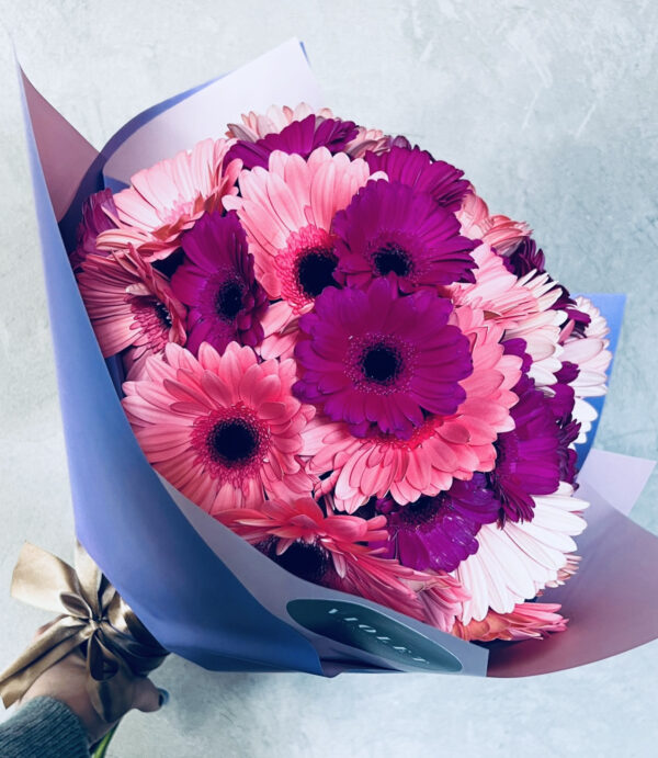 Ziedu pušķis - Gerbera Ziedu pušķi