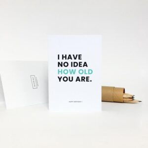 Apsveikuma kartīte - I HAVE NO IDEA