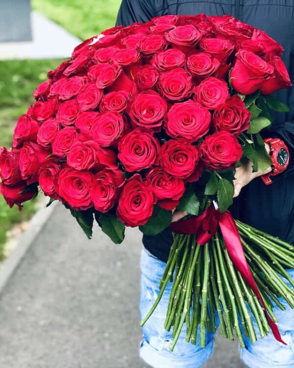 101 sarkana roze Rozes