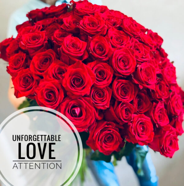 101 sarkana roze Rozes