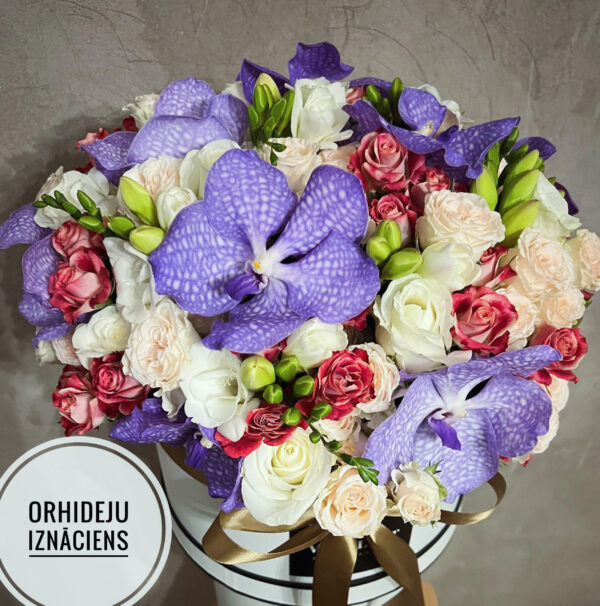 Flower box - Zilās debesis Ziedu kastītes