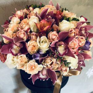 Цветочная коробка - Расцвет орхидеи (39шт)